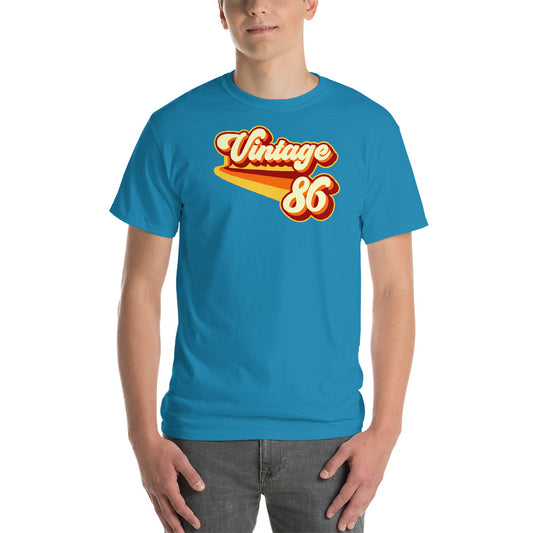 Vintage 1986 Warm Retro Lines CLASSIC FIT Short-Sleeve T-Shirt