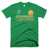 Vintage California Palm Trees and Sunset T-Shirt