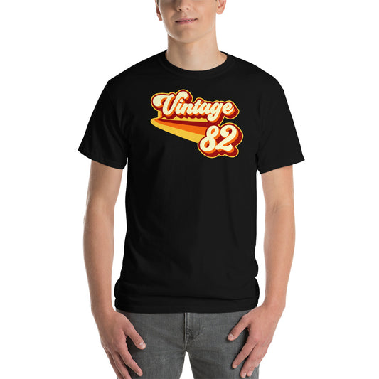 Vintage 1982 Warm Retro Lines CLASSIC FIT Short-Sleeve T-Shirt