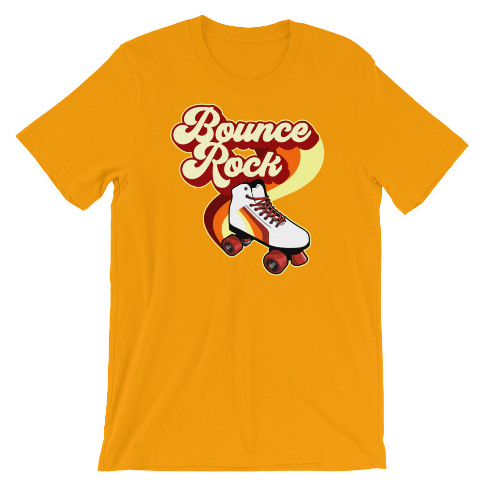 Bounce Rock Roller Skate 70's Disco Short-Sleeve T-Shirt - Styleuniversal
