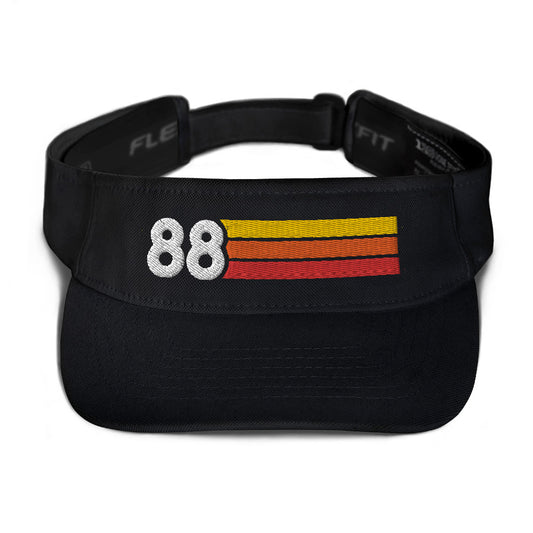 1988 Retro Birthday Anniversary Reunion Number 88 Visor