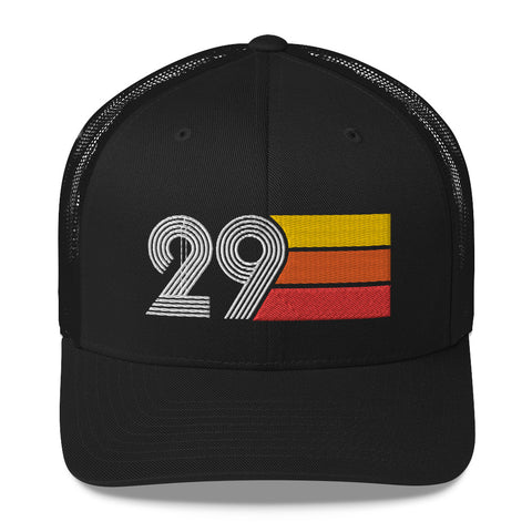 29 Retro Trucker Hat Birthday Gift Cap Decoration Party Idea for Women Men