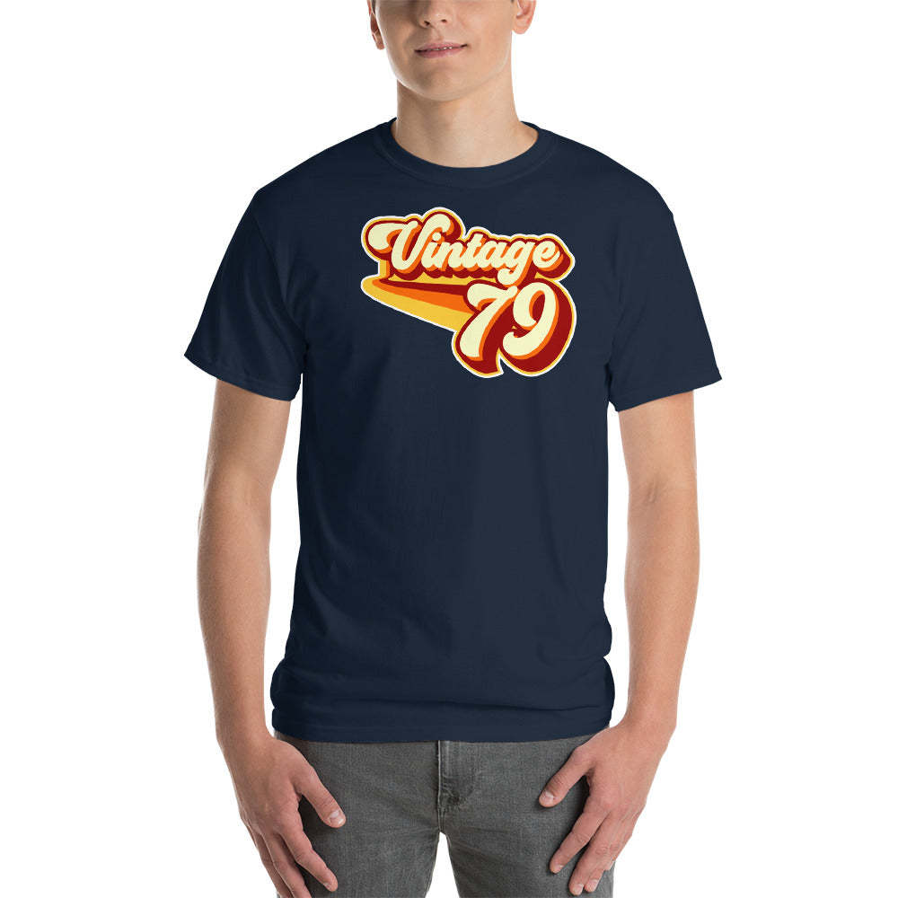 Vintage 1979 Warm Retro Lines CLASSIC FIT Short-Sleeve T-Shirt