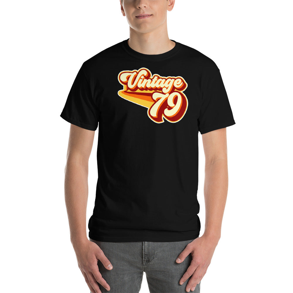 Vintage 1979 Warm Retro Lines CLASSIC FIT Short-Sleeve T-Shirt