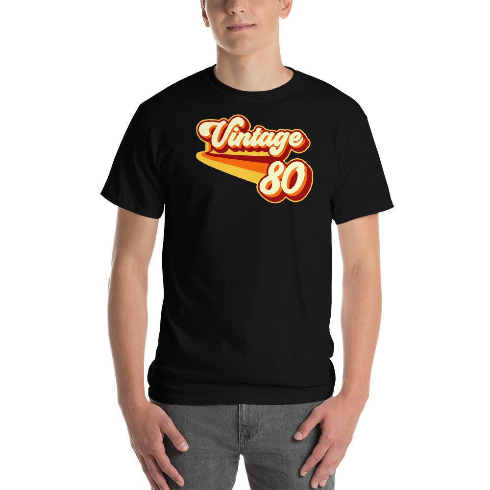 Vintage 1980 Warm Retro Lines CLASSIC FIT Short-Sleeve T-Shirt