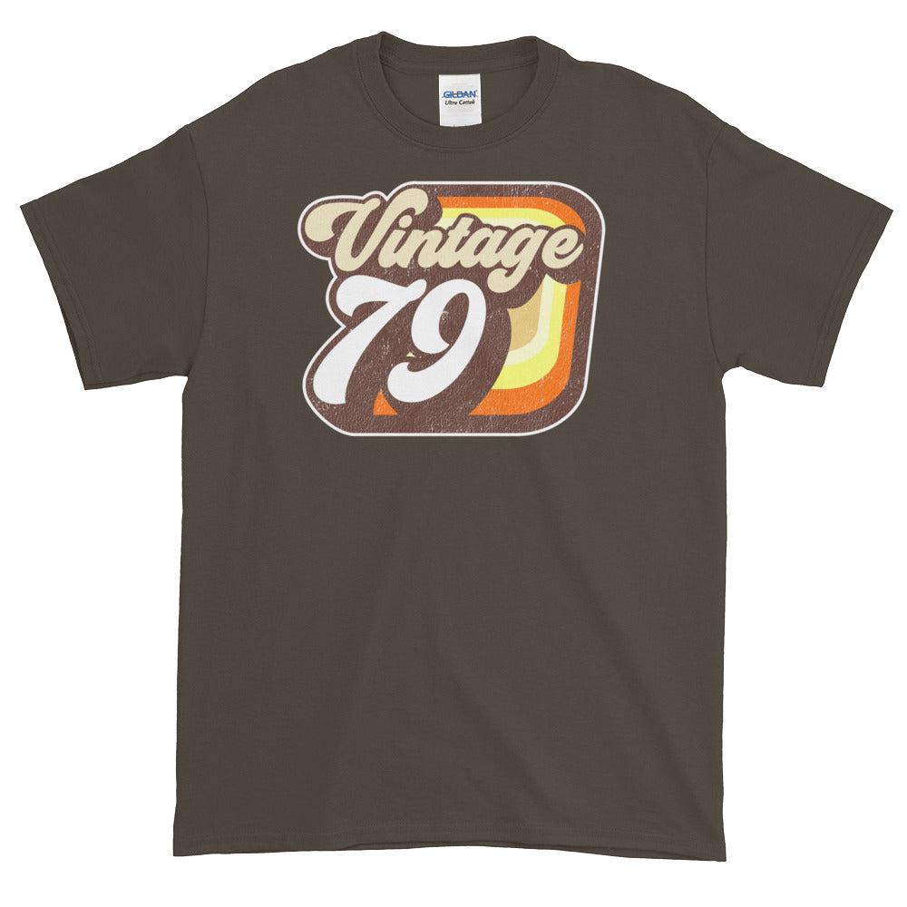 Vintage 1979 Retro Birthday Short-Sleeve T-Shirt - Styleuniversal