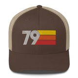 79 Number 1979 Birthday Retro Trucker Hat