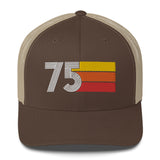 75 Number 1975 Birthday Retro Trucker Hat