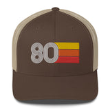 80 Number Retro Trucker Hat 1980 Birthday Gift Cap Decoration Party Idea for Women Men