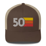 50 Number 1950 Birthday Retro Trucker Hat