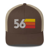 56 Number 1956 Birthday Retro Trucker Hat