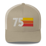 75 Number 1975 Birthday Retro Trucker Hat