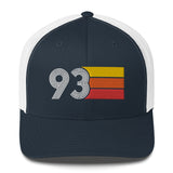 93 Number Retro Trucker Hat 1993 Birthday Gift Cap Decoration Party Idea for Women Men
