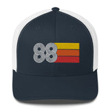 88 Number Retro Trucker Hat 1988 Birthday Gift Cap Decoration Party Idea for Women Men