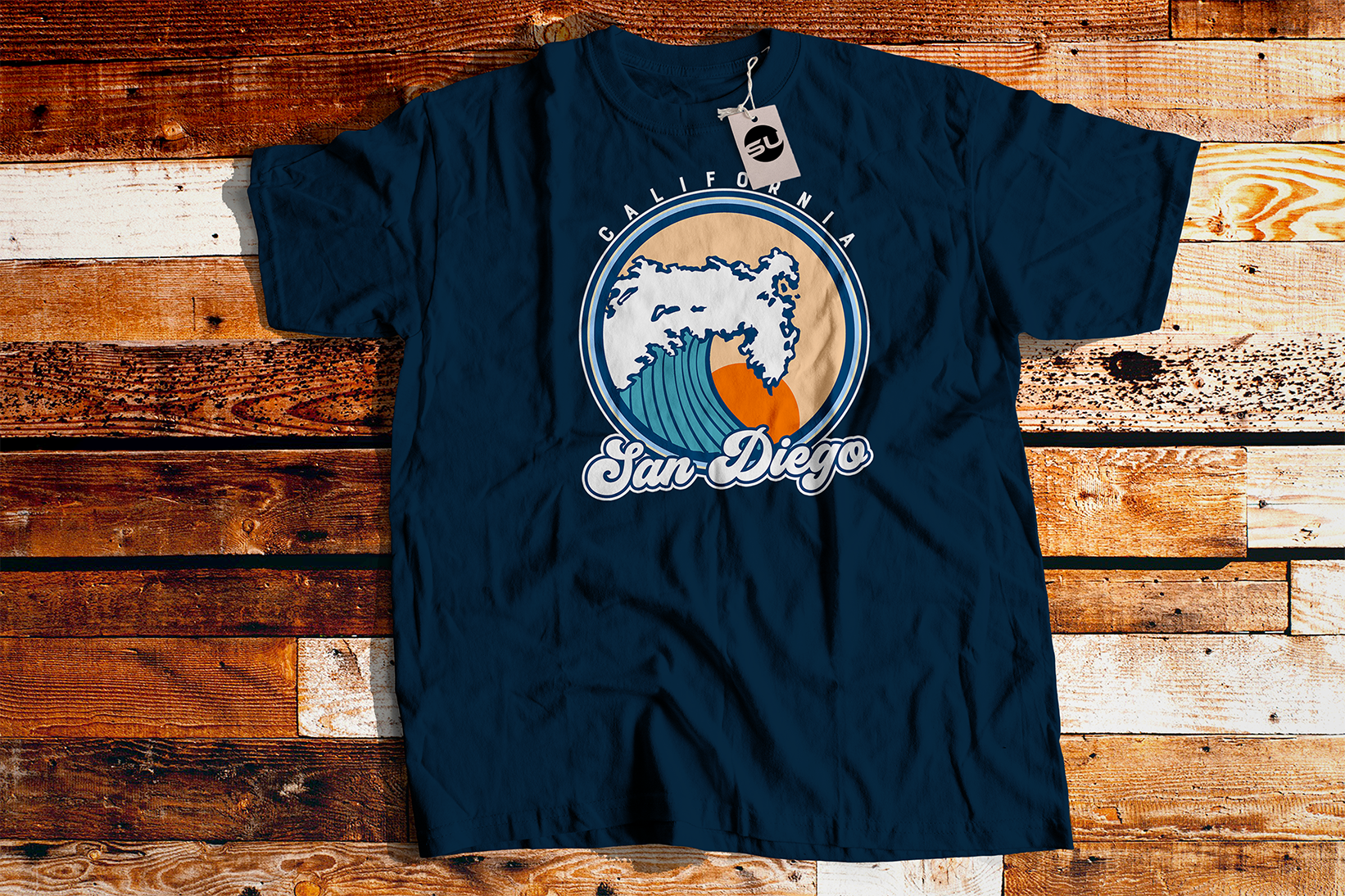 San Diego California Surf Short-Sleeve T-Shirt - Styleuniversal
