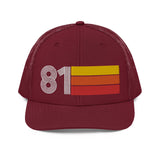 81 - 1981 Retro Style Richardson 112 Trucker Hat for Men Women