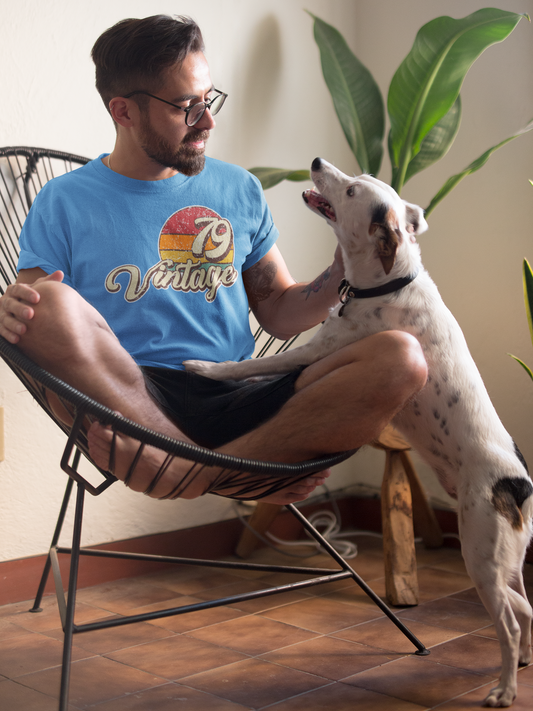 Vintage 1979 40th Birthday Retro Short-Sleeve T-Shirt for Men and Women