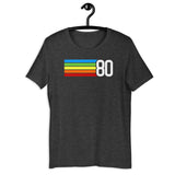 80 - 1980 Eighties Tech Rainbow Short-Sleeve Unisex T-Shirt