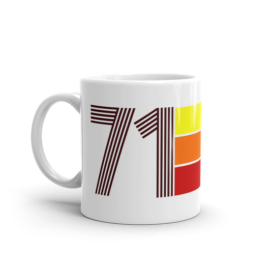 71 - 1971 Retro Tri-Line 11oz White Glossy Mug