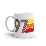 97 - 1997 Retro Tri-Line 11oz White glossy mug